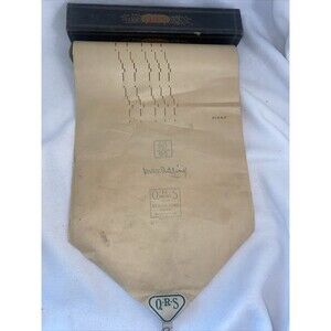 Vintage QRS PIANO WORD ROLL scroll Town Fox Trot Walter Redding Sherman Box